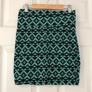 Tribal Bodycon Skirt